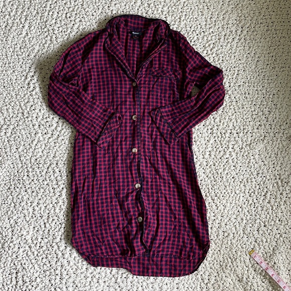 😴 Madewell Bedtime Nightshirt in Gingham Check 😴 - Picture 2 of 8